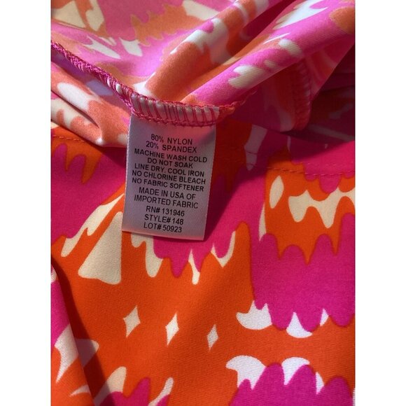 JUDE CONNALLY Bright Geometric Abstract Tank Dress Pockets Small Summer Vacation - Picture 7 of 7